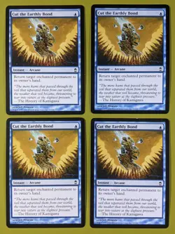 Cut the Earthly Bond x4 Saviors of Kamigawa 4x Playset Magic the Gathering MTG - Image 1