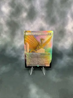 Ancient Gold Dragon (Borderless) Commander Legends: Battle for Baldur's Gate... - Image 1