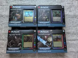 Magic The Gathering Universes Beyond Warhammer 40K Commander Decks Full Set - Image 1