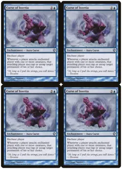 MTG Curse of Inertia x4 Commander 2013 Uncommon NM/LP Playset - Image 1