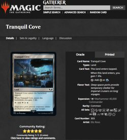 2022 MTG Magic the Gathering Warhammer 40000 40k Surge Foil #303 Tranquil Cove - Image 3
