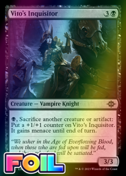 x1 Vito's Inquisitor LCI MTG 130 FOIL COMMON M/NM 1x - Image 1