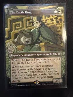 The Earth King, from MTG Avatar The Last Airbender, Borderless - Image 1