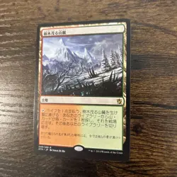 MTG Magic The Gathering Wooded Foothills Khans Of Tarkir Fetchland Japanese - Image 2