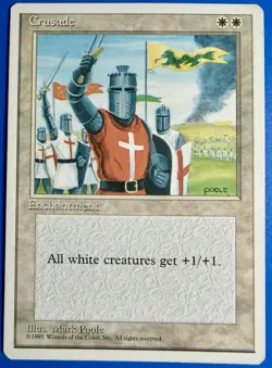 1 BANNED MTG Magic The Gathering Crusades | Fourth Edition 4ED | NM - Image 1