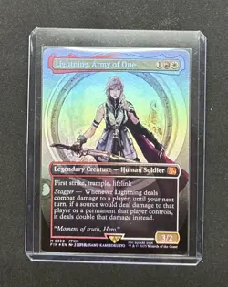 Lightning, Army of One (0320) (Borderless) Final Fantasy Foil - Image 3