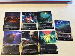 mtg 7 of the borderless rare lands from Edge of Eternities, unplayed - Image 1