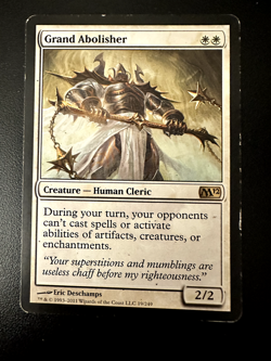 MTG Grand Abolisher #19 (M12) - Moderately Played - Image 1