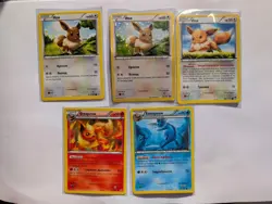 Pokemon Russian XY Sets Mix Eevee Eeveelutions Lot 5 Karten Rare - Image 1