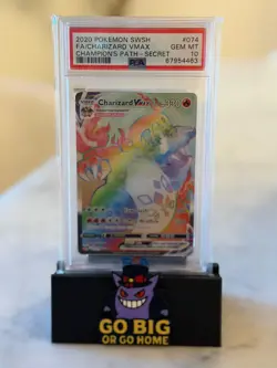 Pokemon 2020 SWSH Champion’s Path: #74 Charizard VMAX - Full Art - PSA 10 - Image 1