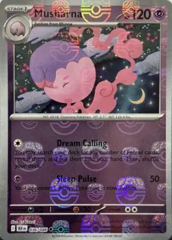 Pokemon Black Bolt Foil #036 Musharna - Master Ball Variant - Image 1