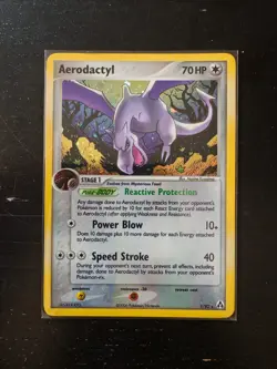 Aerodactyl Reverse EX Legend Maker 1/92 - Pokemon Card ENG Nintendo 2006 - Image 1