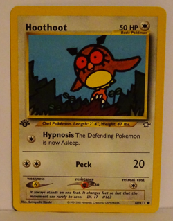 POKEMON NEO GENESIS hoothoot 60/111 1ST EDITION Common near mint - Image 1