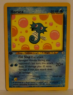 POKEMON NEO GENESIS 62/111 HORSEA 1ST EDITION Common near mint - Image 1