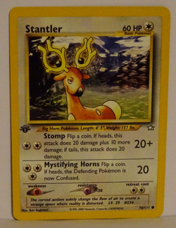 POKEMON NEO GENESIS 76/111 STANTLER 1ST EDITION Common near mint - Image 1