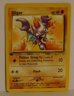 POKEMON NEO GENESIS 59/111 GLIGAR 1ST EDITION Common near mint - Image 1