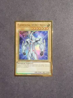 Yu-Gi-Oh! Elemental HERO Neos MGED-EN004 Premium Gold Rare 1st Edition NM - Image 1