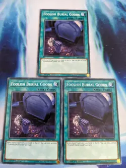 YuGiOh! Foolish Burial Goods SR06-EN026 x 3 PLAYSET 1st Edition - Image 1