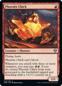 Phoenix Chick FOIL Dominaria United NM Red Uncommon MAGIC MTG CARD ABUGames - Image 1