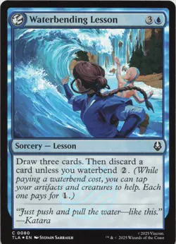 Waterbending Lesson - FOIL - C Avatar: The Last Airbender 80 - MTG - Image 1