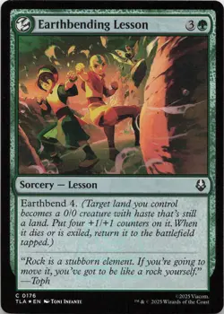 Earthbending Lesson - FOIL - C Avatar: The Last Airbender 176 - MTG - Image 1