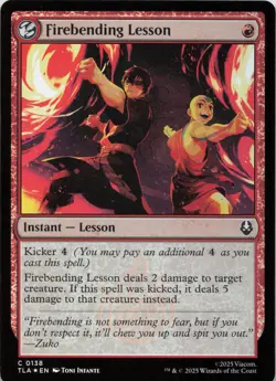 Firebending Lesson - FOIL - C Avatar: The Last Airbender 138 - MTG - Image 1