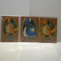 Pokemon Dragonite & Dragonair nonholo Lot of 3 1999 Topps Ungraded. 149 Die Cut - Image 1