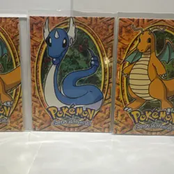 Pokemon Dragonite & Dragonair nonholo Lot of 3 1999 Topps Ungraded. 149 Die Cut - Image 3
