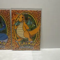 Pokemon Dragonite & Dragonair nonholo Lot of 3 1999 Topps Ungraded. 149 Die Cut - Image 4