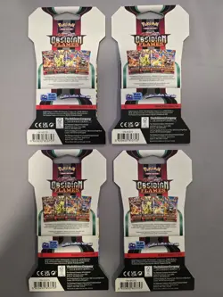 Pokemon Obsidian Flames Sleeved Booster Packs X4 - Image 2