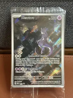 MEWTWO SVP 052 Scarlet Violet 151 Promo Illustration Rare Pokemon Card SEALED - Image 1