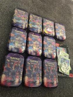 Pokemon TCG - Mega Evolution Mini Tins x 10 New & Sealed ✅ x 1 blister pack ✅ - Image 2