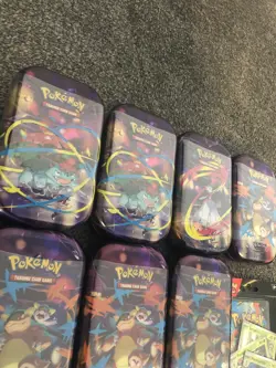 Pokemon TCG - Mega Evolution Mini Tins x 10 New & Sealed ✅ x 1 blister pack ✅ - Image 5