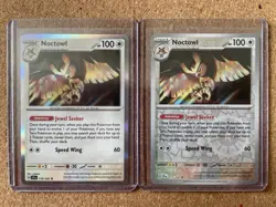 Pokemon TCG Noctowl Stellar Crown Holo & Reverse Holo Card 115/142 Mint - Image 1