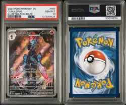 2024 Pokemon CERULEDGE #197 Surging Sparks- PSA 10 GEM MINT Illistration Rare - Image 3