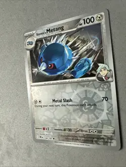 Pokemon TCG * Destined Rivals 144/182 Steven's Metang U REVERSE HOLO * FRESH PK - Image 2