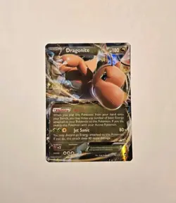 Pokemon Dragonite EX 74/111 Holo Rare XY Furious Fist LP - Image 1