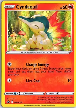 Cyndaquil - Promo SWSH: Sword & Shield Promo Cards SWSH221 LP Pokemon - Image 1