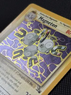1999 Pokemon Fossil WotC 11/62 Magneton Holo - Image 3