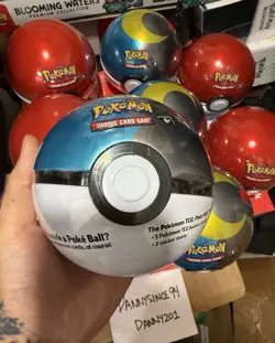 ? Pokemon TCG Pokeball and Moonball Tin LOT of 8 BRAND NEW SEALED ? - Image 2