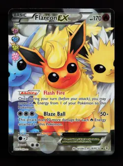 Flareon EX (Full Art) RC28/RC32 Generations: Radiant Collection Pokemon Card - Image 1