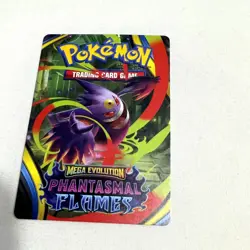 Pokemon Phantasmal Flames Trainer Tips Card - Mega Gengar NM IN HAND - Image 2