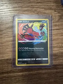 Pokemon Shining Fates Yveltal Amazing Rare 046/072 Pack Fresh Pokemon Card - Image 1