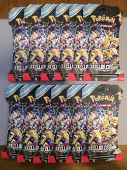Pokemon Stellar Crown Sleeved Booster Packs X12 - Image 1