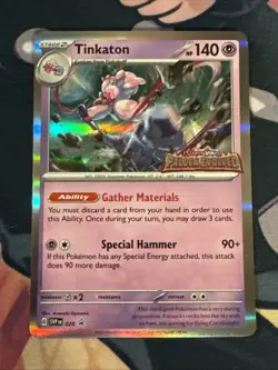 Pokemon Tinkaton SVP020 Black Star Promo NM Paldea Evolved Pre Release - Image 1