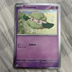 Cottonee 018 Holo Rare Black Star Promo Pokemon Card Phantasmal Flames - Image 1