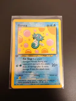Horsea 62/111 1st Edition - Neo Genesis - Pokemon Card Good Condition - Image 1