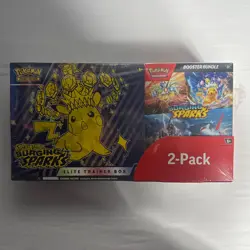 Pokemon TCG Surging Sparks ETB + Booster Bundle Costco 2 Pack Sealed - Image 1