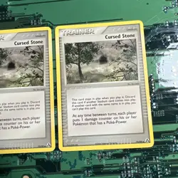 Cursed Stone 72/92 EX Legend Maker Pokemon Card Trainer Stadium Non-Holo 2 - Image 3