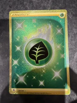 Pokemon TCG Grass Energy Fusion Strike Holo Card 283/264 Secret Rare - Image 1